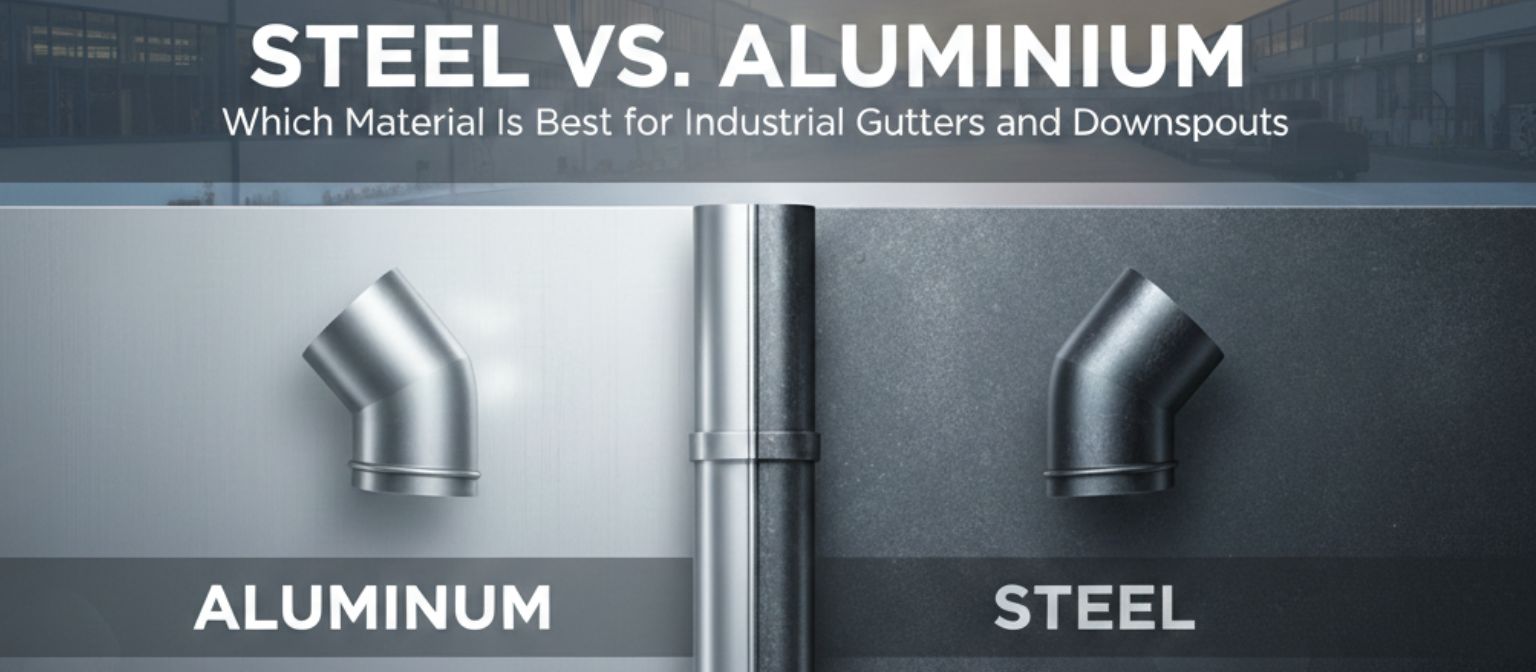 Steel vs. Aluminium: Which Material Is Best for Industrial Gutters and Downspouts?