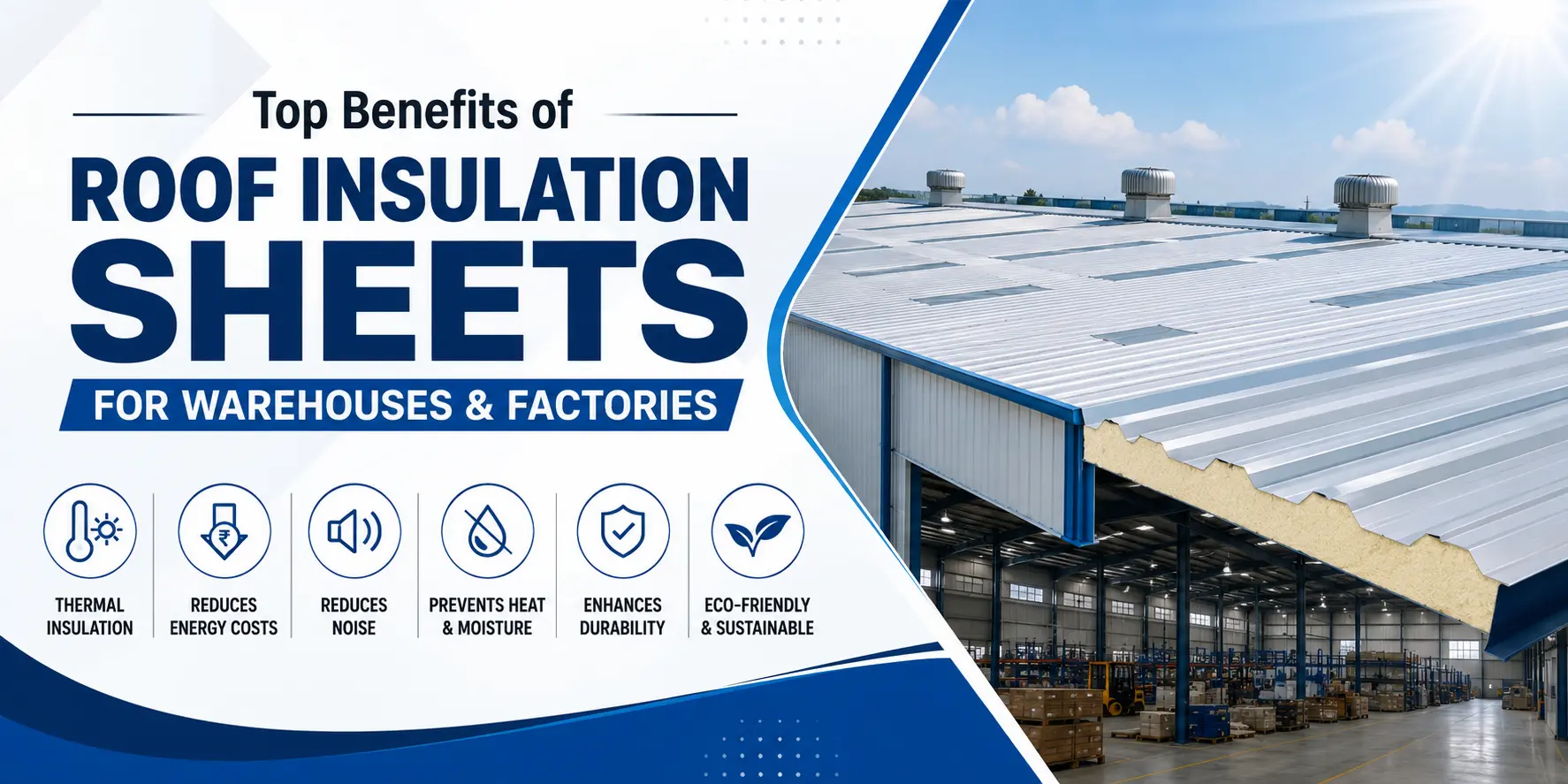 Top Benefits of Roof Insulation Sheets for Warehouses & Factories