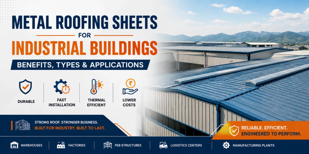 Metal Roofing Sheets for Industrial Buildings: Benefits, Types & Applications