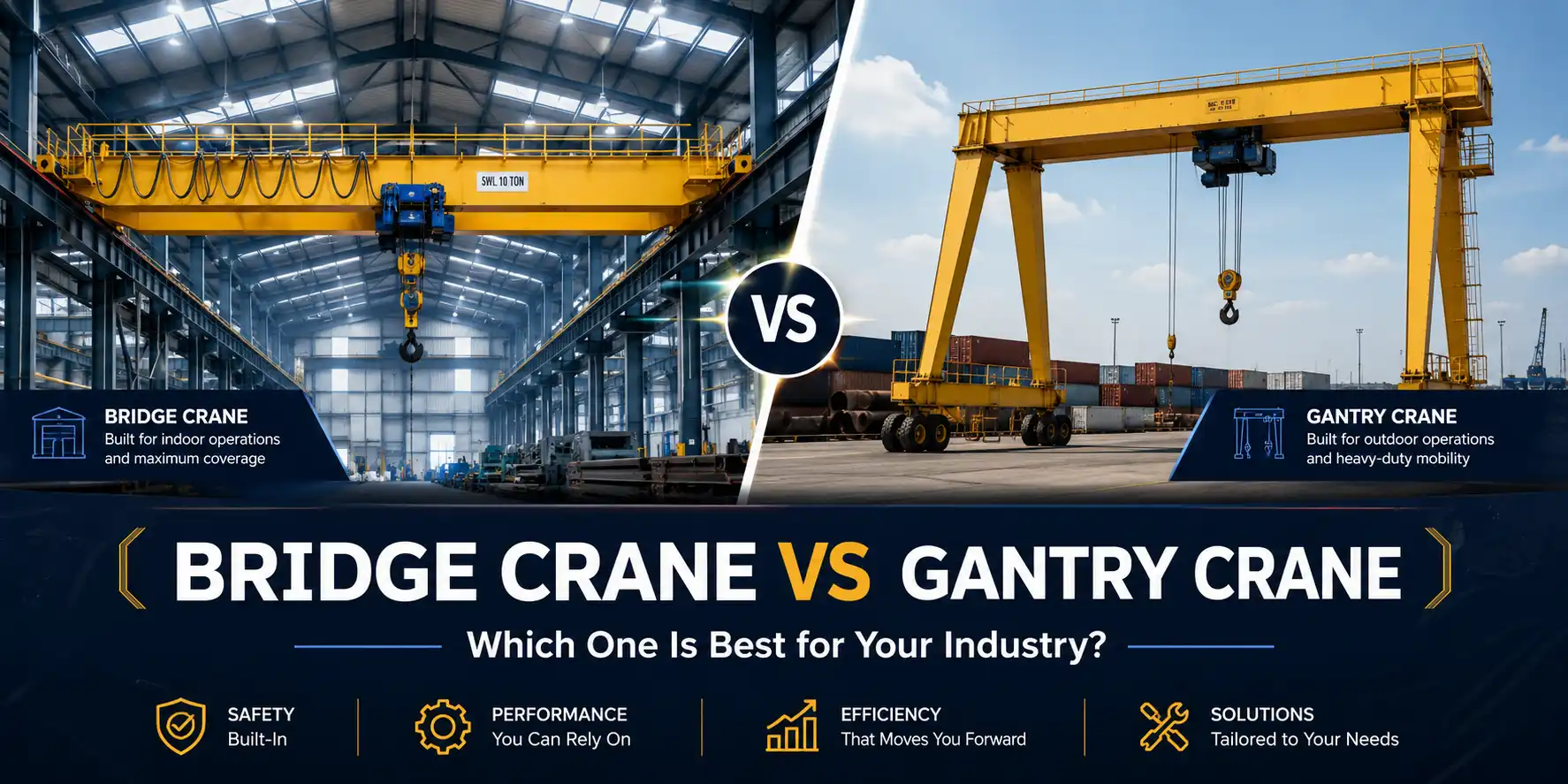 Bridge Crane vs Gantry Crane: Which One Is Best for Your Industry?
